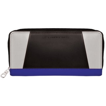 Stewart/Stand Zipper Wallet - Black / Silver