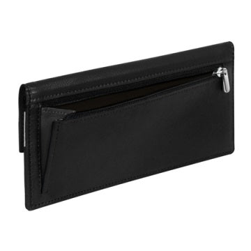 Stewart/Stand Clutch Wallet - Black / Silver