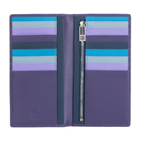 Thumbnail for DuDu Large womens RFID blocking leather wallet Colorful - Mauve