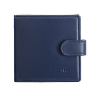 Thumbnail for NUVOLA PELLE Small mens wallet with coin pocket - Blue