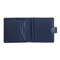 Thumbnail for NUVOLA PELLE Small mens wallet with coin pocket - Blue