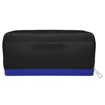 Stewart/Stand Zipper Wallet - Black / Silver