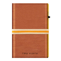 Thumbnail for TRU VIRTU Click n Slide Sleek Wallet With Strap - Caramba Brown