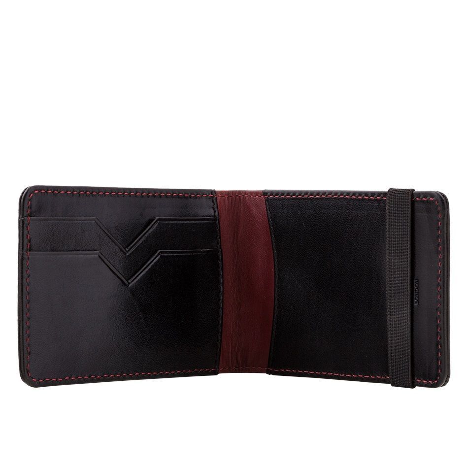 A-SLIM Leather Wallet Kihaku - Black