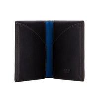 Thumbnail for A-SLIM Leather Wallet Origami - Black/Blue