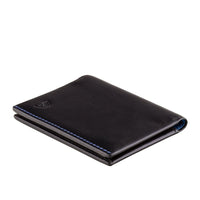 Thumbnail for A-SLIM Leather Wallet Origami - Black/Blue