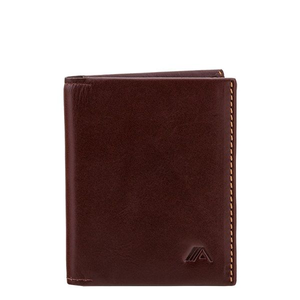 A-SLIM Leather Wallet Origami - Brown