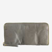 Thumbnail for DuDu Woman's Hand-Made Soft Leather Wallet - Ash Gray