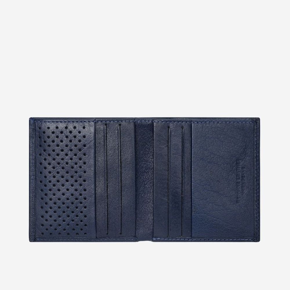 DuDu Small Unique Leather Wallet - Blue