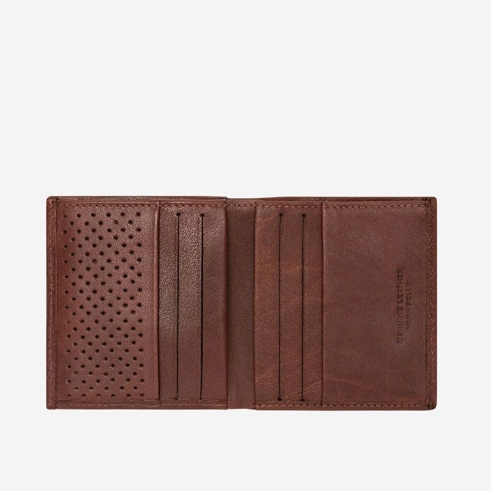 DuDu Small Unique Leather Wallet - Brown