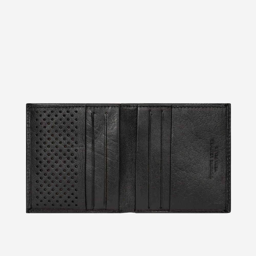 DuDu Small Unique Leather Wallet - Black