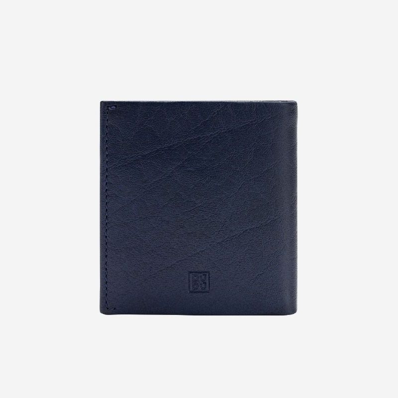 DuDu Small Unique Leather Wallet - Blue