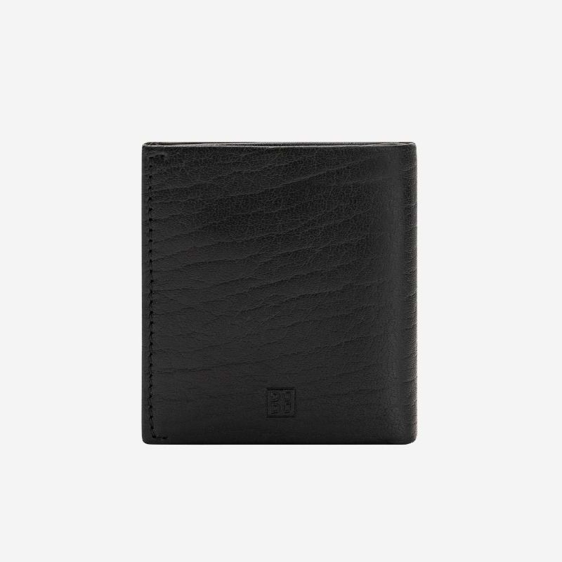 DuDu Small Unique Leather Wallet - Black