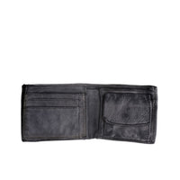 Thumbnail for DuDu Mans hand-made soft natural high quality leather wallet - Black Slate