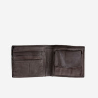 Thumbnail for DuDu Mans hand-made soft natural high quality leather wallet - Grey