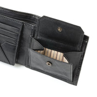 Thumbnail for DuDu Unique Leather Wallet With Coin Purse - Black