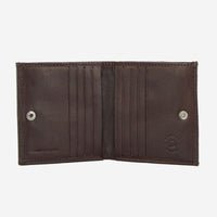 Thumbnail for NUVOLA PELLE Small Unique Leather Wallet - Dark Brown