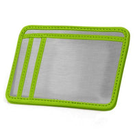 Thumbnail for Stewart/Stand Stainless Steel Minimal Wallet - Silver/Green