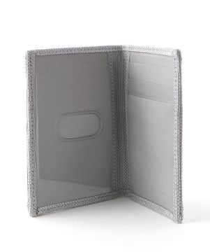 Stewart/Stand Stainless Steel Driving Wallet with Window - Black/Silver