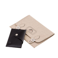 Thumbnail for A-SLIM Leather Card Case Tsuki - Black